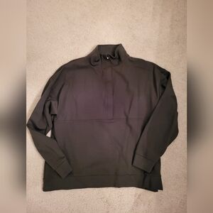 Mango Black Quarter Zip Pullover